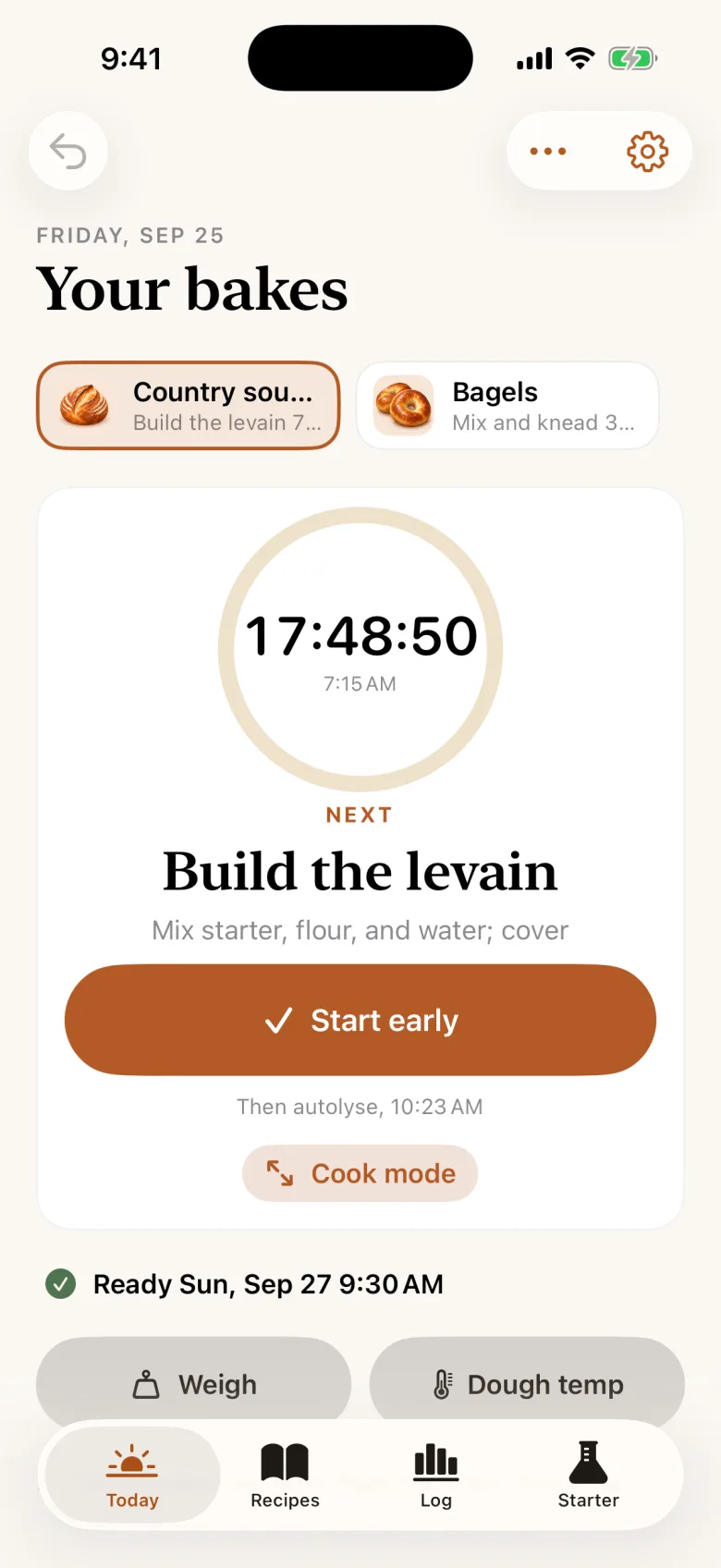 Today with two bakes: a country loaf and bagels, each with its next step